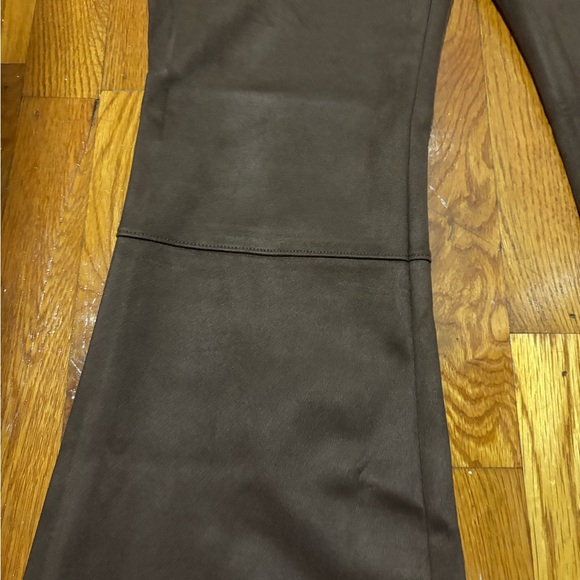 Anthropologie NWT FAUX-SUEDE FLARE PANTS - Picture 6 of 9